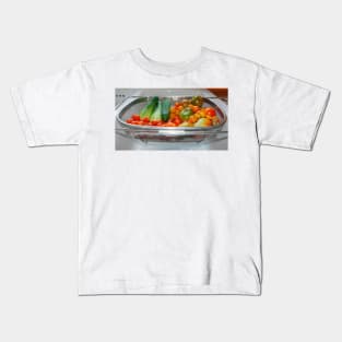 Tomato and Cucumber Harvest in Kitchen Sink Kids T-Shirt